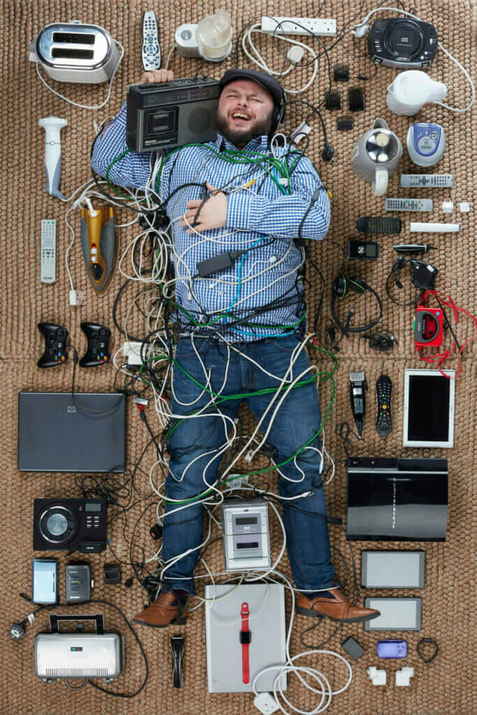 photo of Ian Downs by Gregg Segal for Recycle Your Electricals