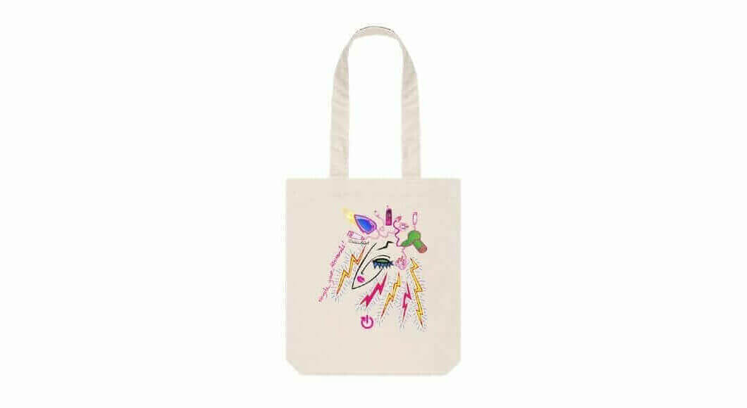 Zandra Rhodes electrical tote bag