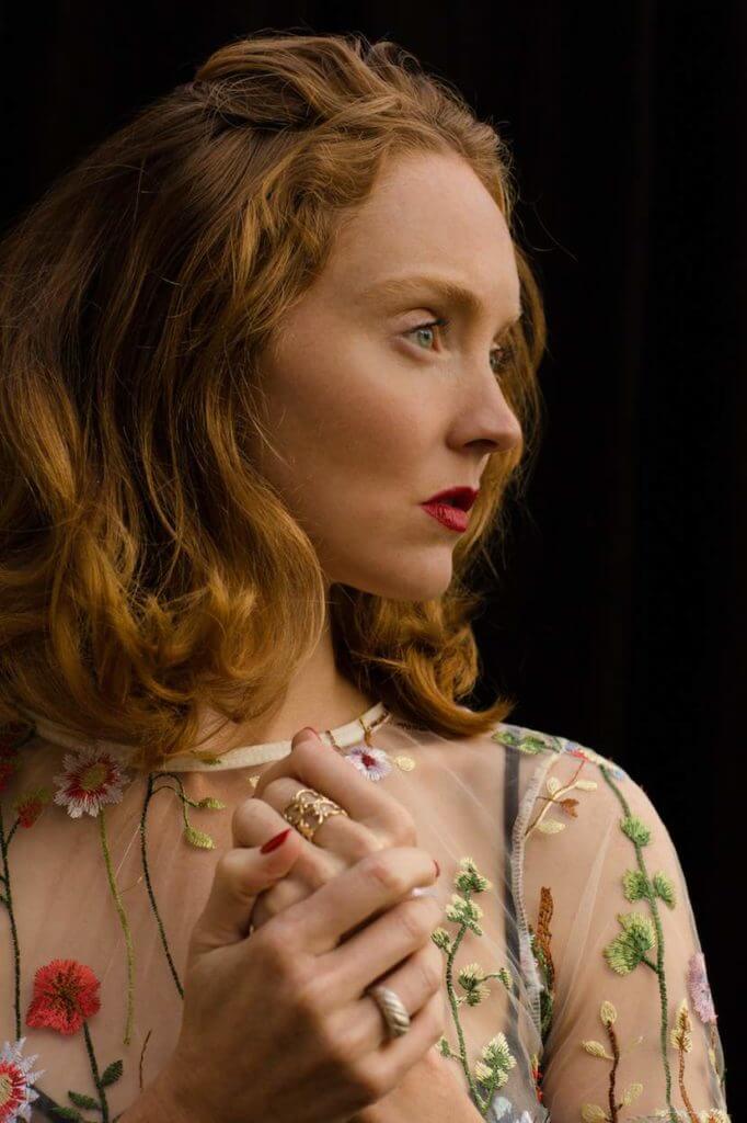 Lily Cole with jewellery by Lylie's