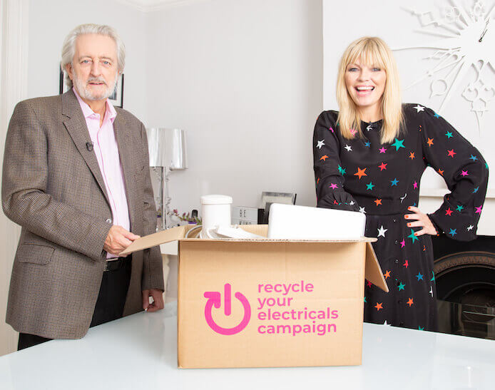 Paul Lewis and Kate Thornton launch Recycle Your Electricals campaign