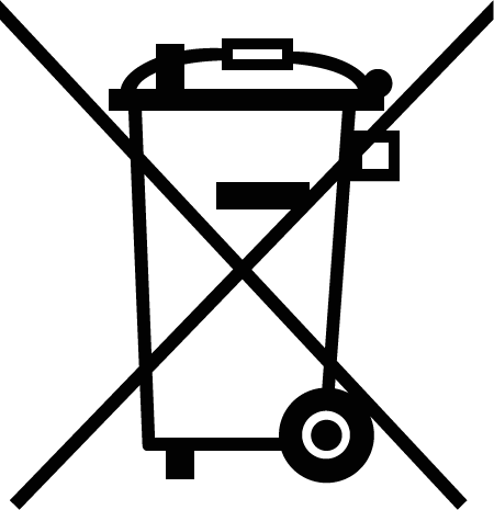 WEEE icon - crossed out wheelie bin