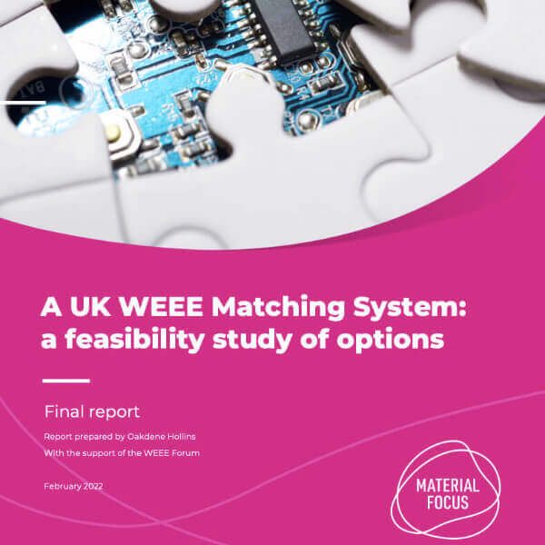 UK WEEE matching system - a feasibility study - cover