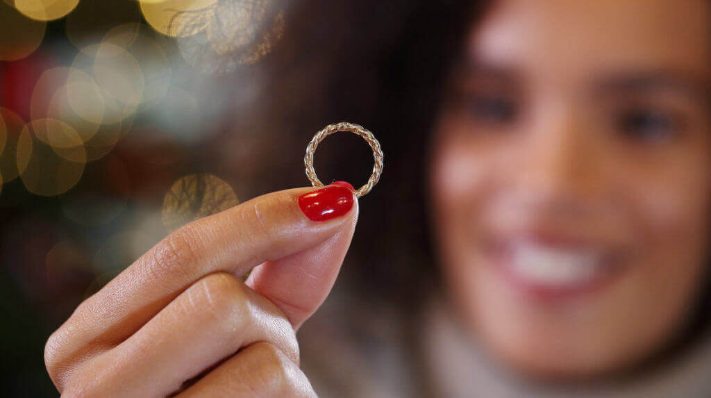 ring made from recycled metal