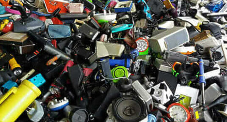 piles of e-waste