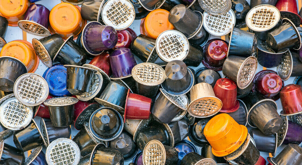 used coffee pods