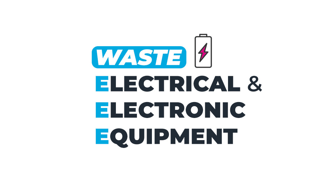 graphic spelling out WEEE - Waste Electrical & Electronic Equipment